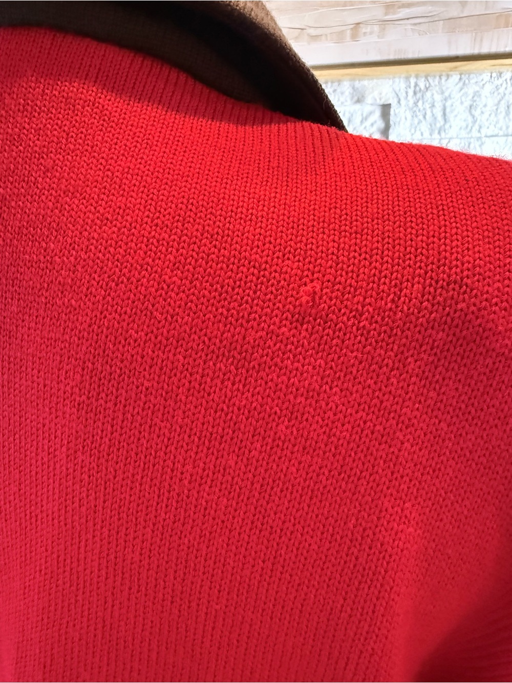 St. John by Marie Gray Vintage Red Black Gold Button Knit Jacket M - Picture 6 of 8